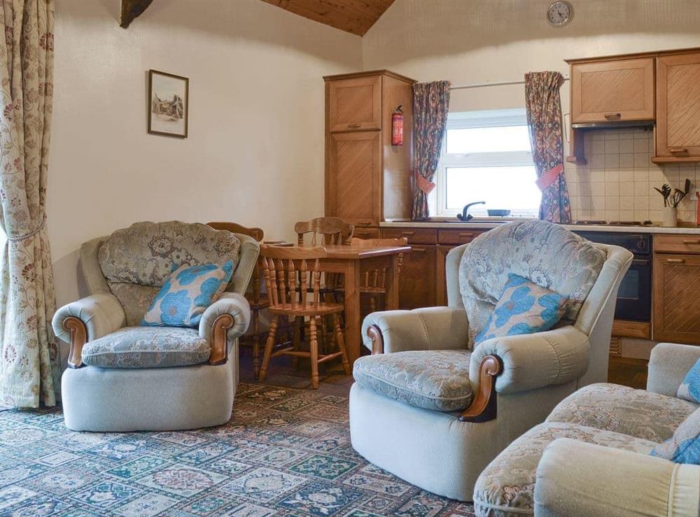 Convenient open-plan living space at The Cottage Gallt y Balch in Bodorgan, Gwynedd