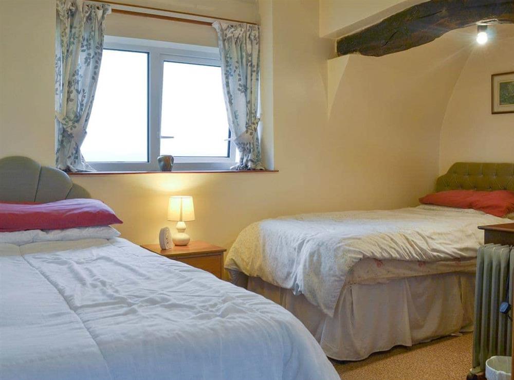 Relaxing twin bedroom at The Cottage Gallt y Balch in Bodorgan, Gwynedd