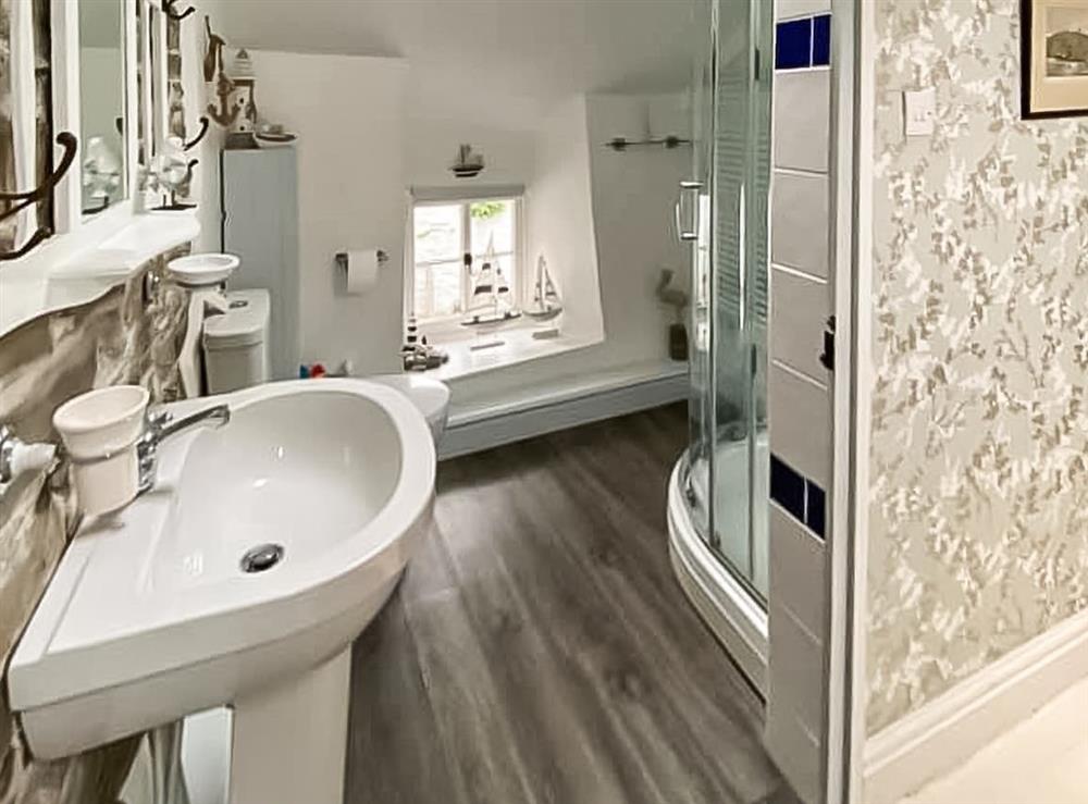 Bathroom at The Cottage in Hartland, Devon