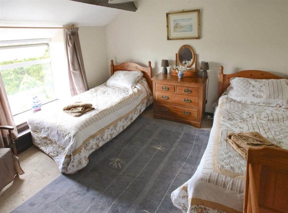 Twin bedroom at The Cottage in Harwood Dale, Scarborough, North Yorkshire