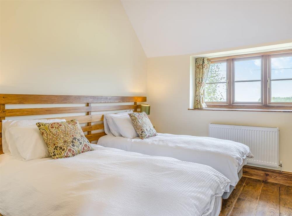 Twin bedroom at The Cottage in Llanfair Dyffryn, near Ruthin, Denbighshire