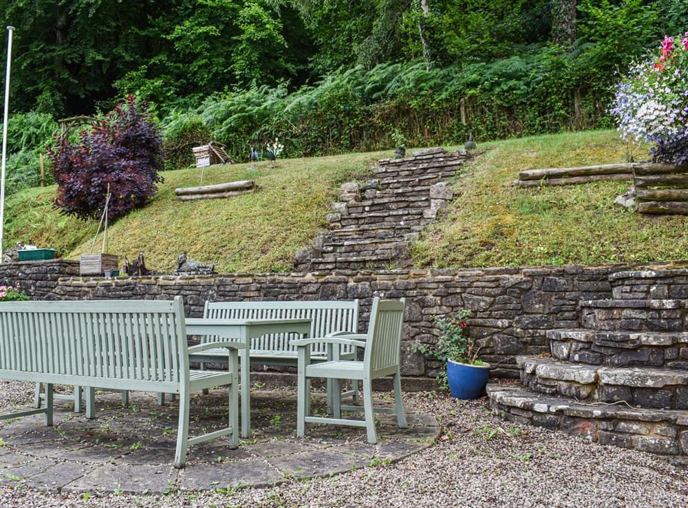 Sitting-out-area at The Cottage in Lydney, Gloucestershire