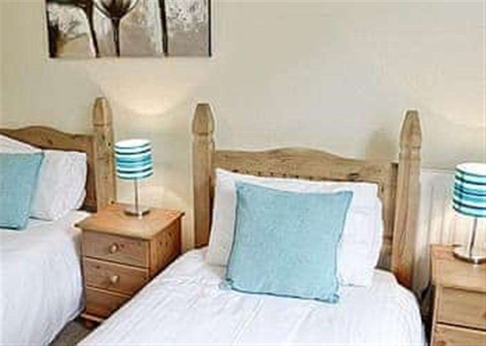 Twin bedroom at The Cottage in Meathop, near Grange-over-Sands, Cumbria