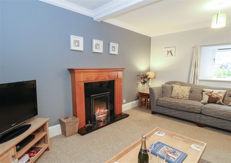 The living area at The Cottage, Methven