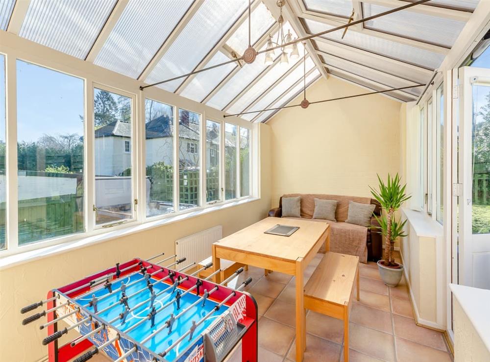 Sun room at The Cottage in Montgomery, Powys