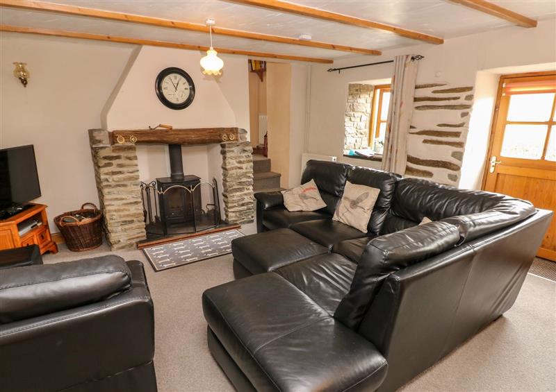 The living area at The Cottage, Rhydlewis near Brynhoffnant