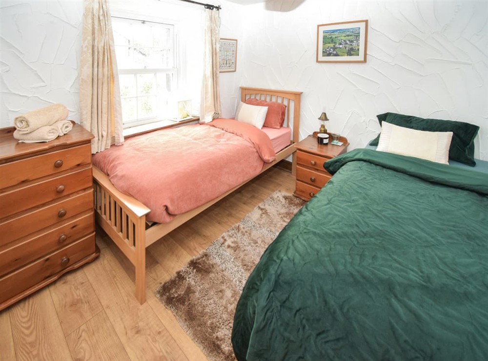 Twin bedroom at The Cottage in Tirril, Cumbria