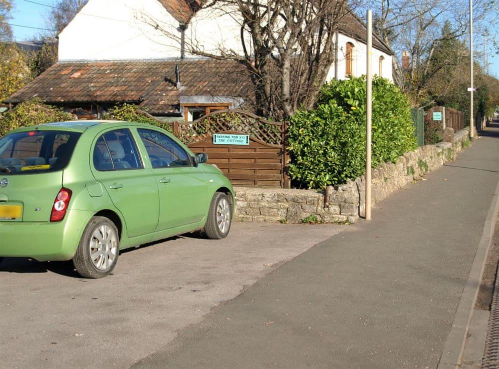 Parking at The Cottage in Wells, Somerset
