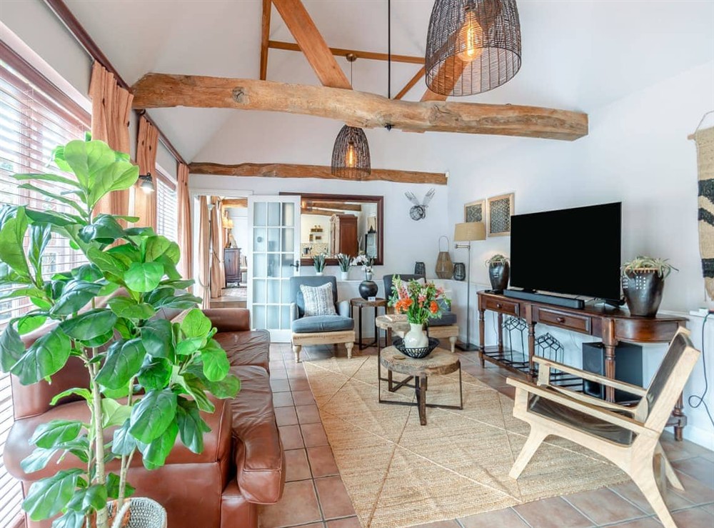 Living area at The Cottage in Woking, near Guildford, Surrey