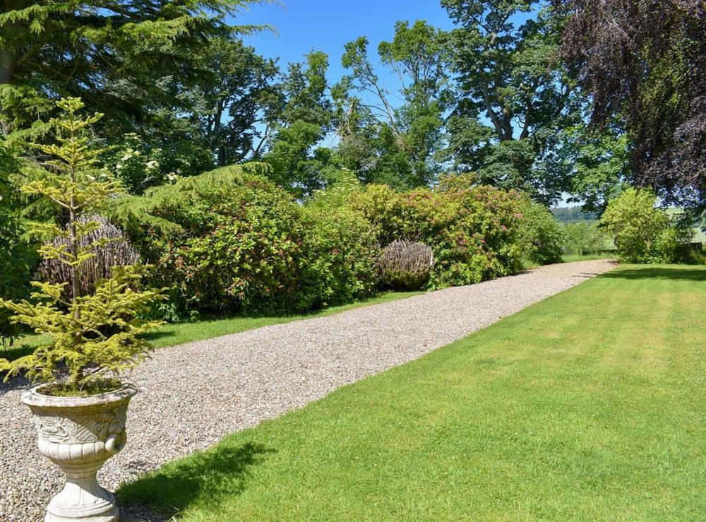 Picturesque garden and grounds at The Courtyard Suite in Pitscandly, near Forfar, Angus