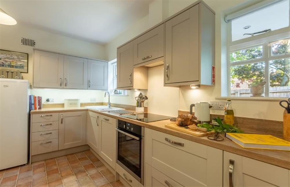 The functional Kitchen is bright and spacious at The Cove, Old Hunstanton