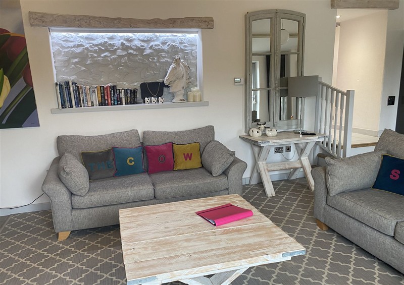 Enjoy the living room at The Cow Shed, Bishopswood