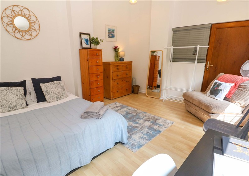 One of the bedrooms at The Cow Shed, Gloweth near Truro