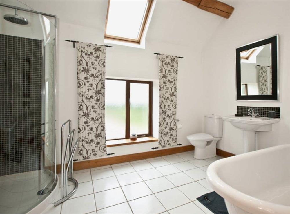 Bathroom at The Cow Shed in Kingsley Holt, Staffordshire., Great Britain