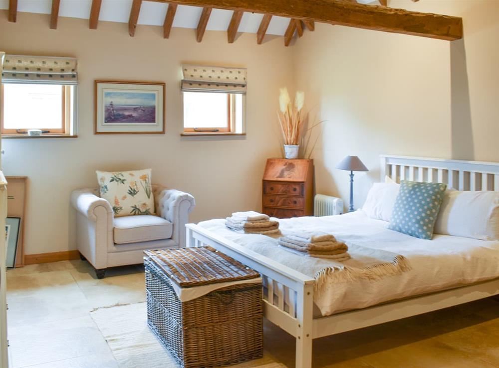 Double bedroom at The Cow Shed in Little Common, near Bexhill-on-Sea, East Sussex