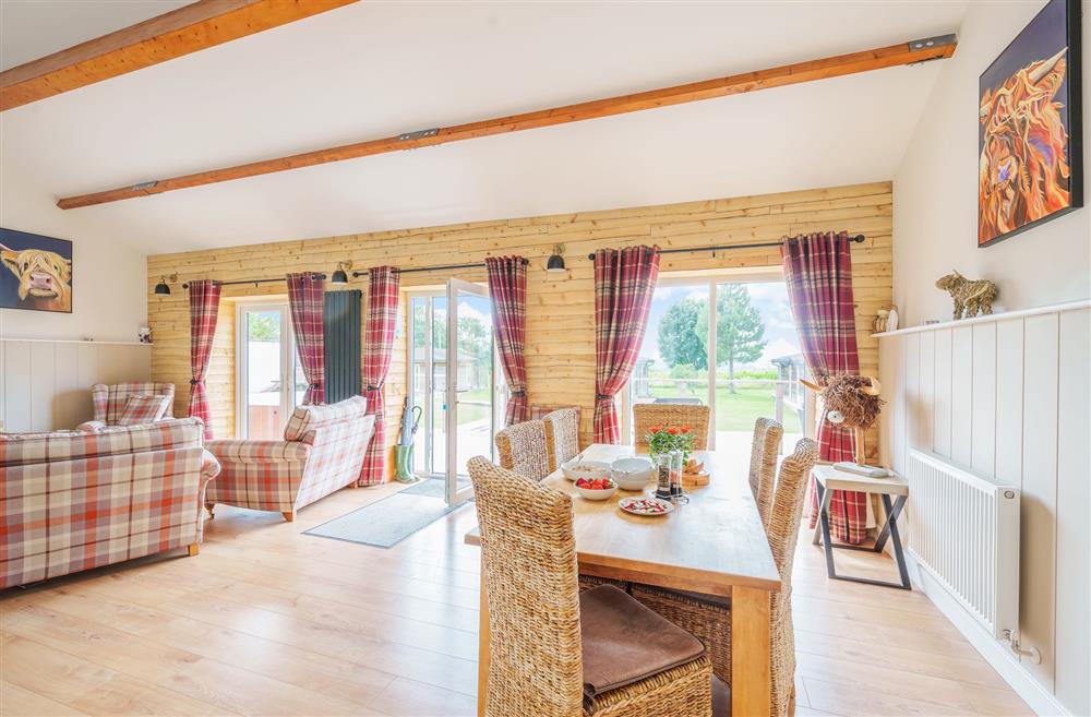 With beautiful views from all aspects of this bright and airy space at The Cow Shed, Sherborne