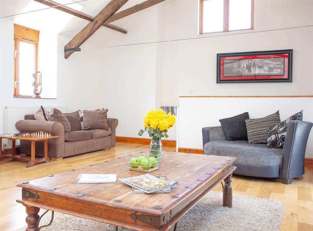 Living area at The Cow Shed in Tiverton, Devon
