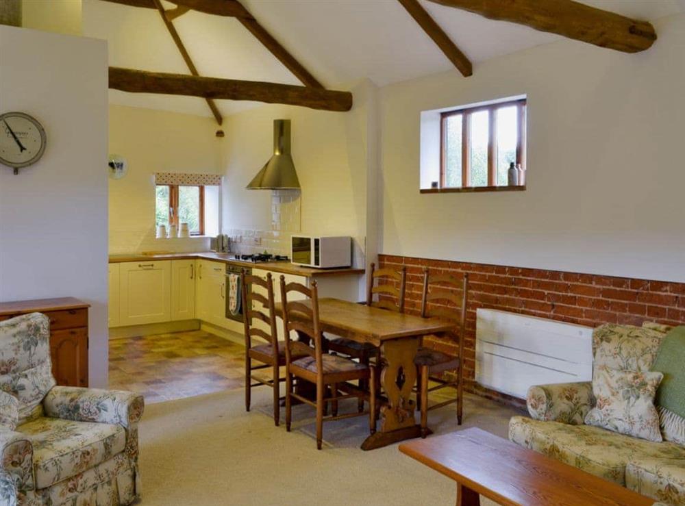 Open plan living/dining room/kitchen (photo 2) at The Cowshed in Blofield, near Norwich, Norfolk