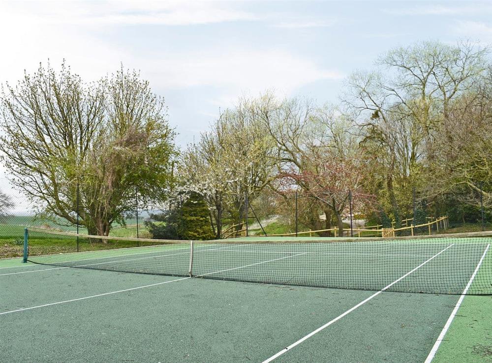 Full-sized tennis court