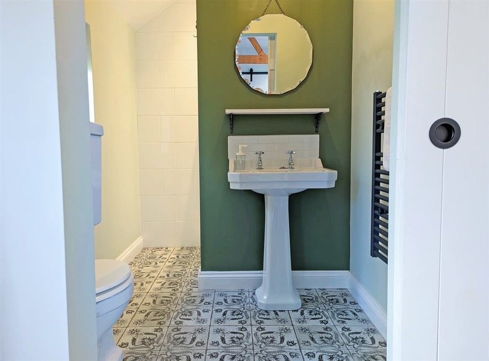 En-suite at The Cowshed in Halesworth, Suffolk