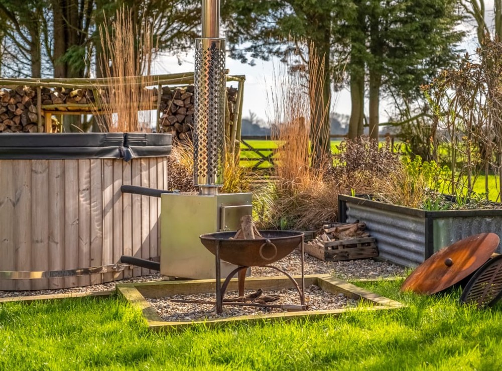 Hot tub at The Cowshed in Halesworth, Suffolk
