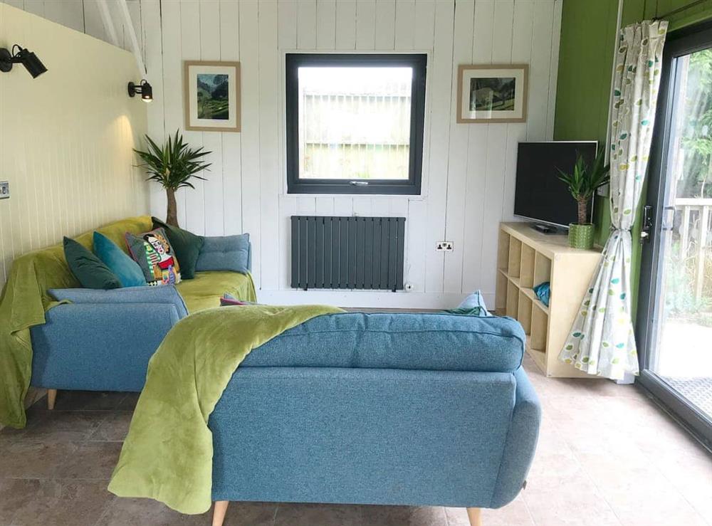Living area at The Cowshed in Liskeard, Cornwall