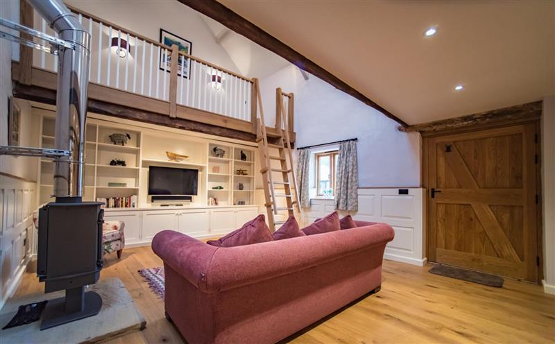 Enjoy the living room at The Cowshed, Nr Watchet