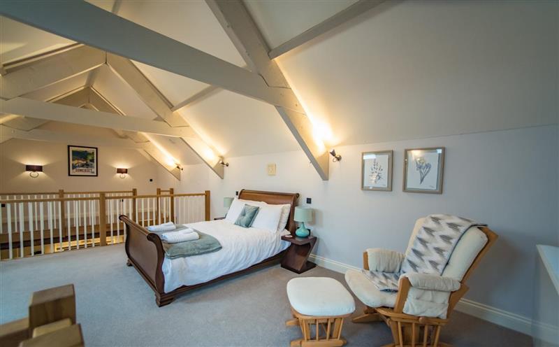 One of the bedrooms at The Cowshed, Nr Watchet