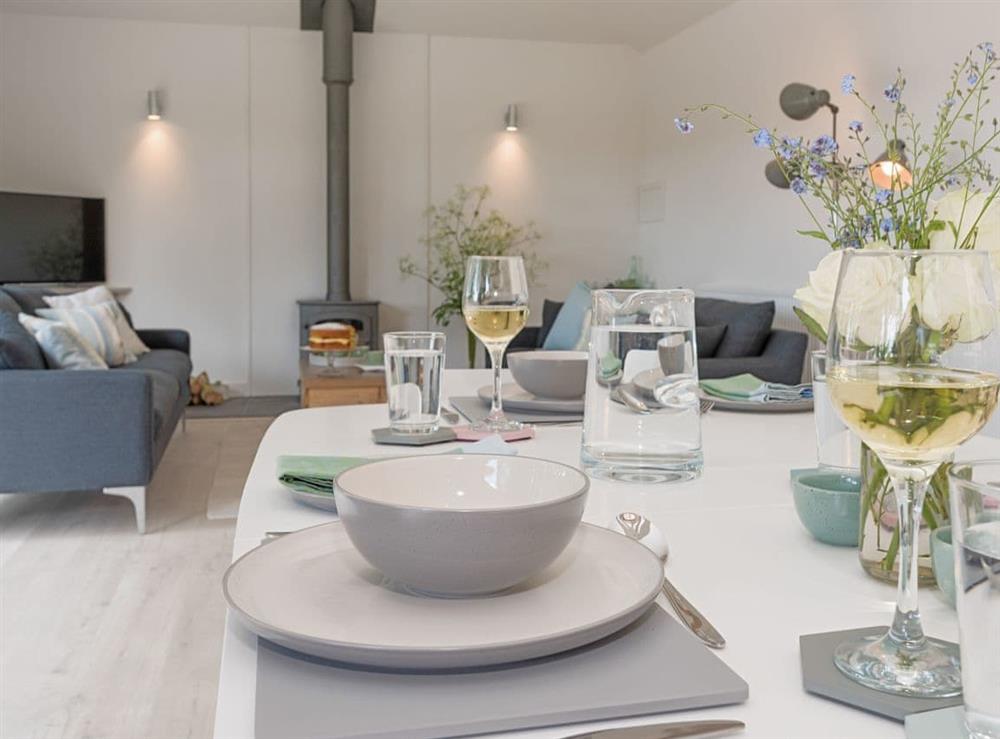 Elegant dining area at The Cowshed in Reepham, Norfolk