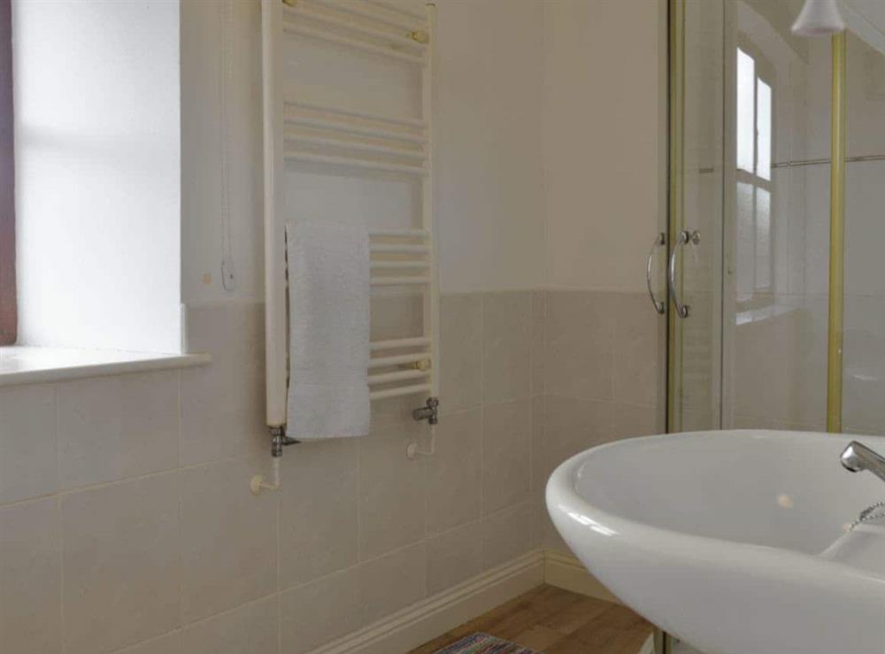 En-suite shower room at The Creamery in North Wootton, near Wells, Somerset