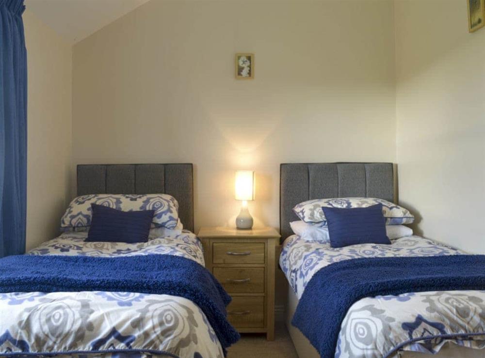 Good-sized twin bedroom at The Creamery in North Wootton, near Wells, Somerset