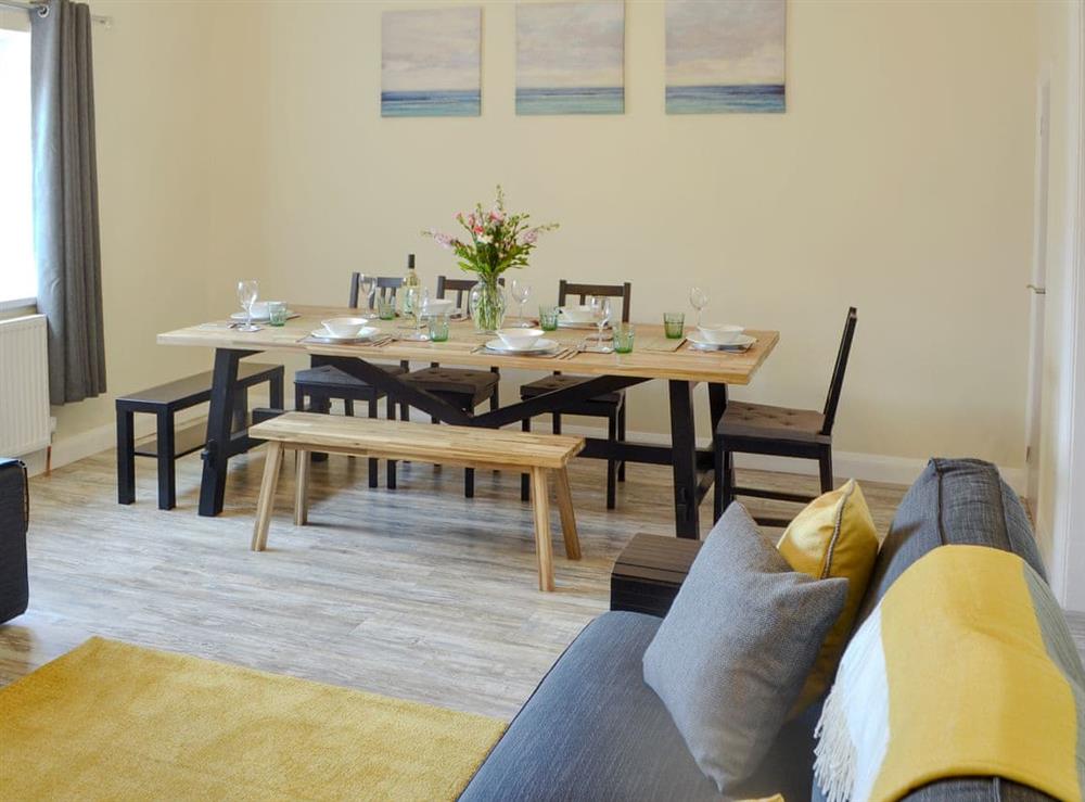 Charming dining area at The Creel House in Amble, Northumberland