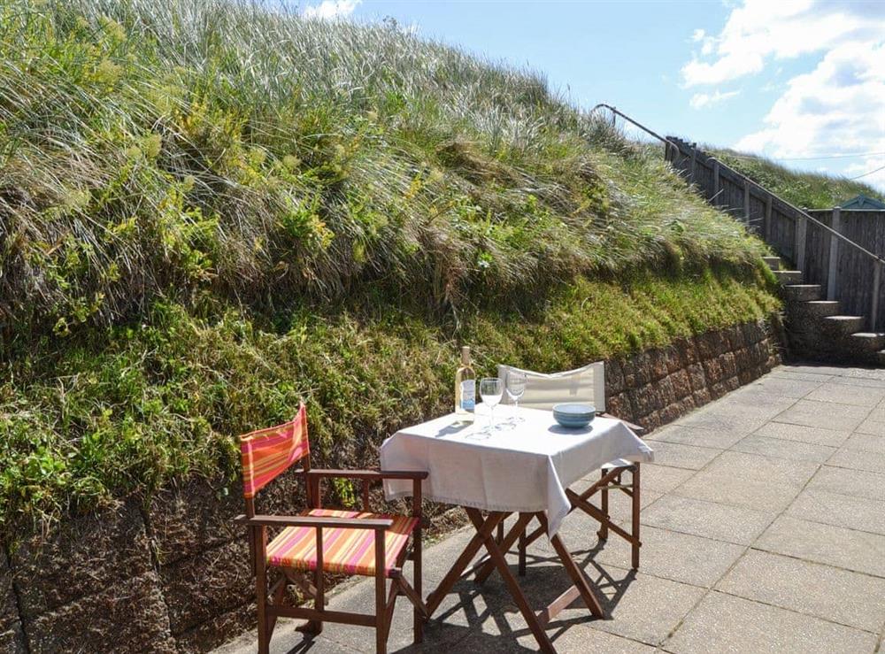 Outdoor area at The Crest in Eccles on Sea, near Happisburgh, Norfolk