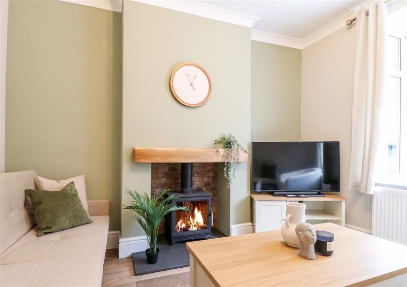 Relax in the living area at The Crooked Cottage, Ashbourne