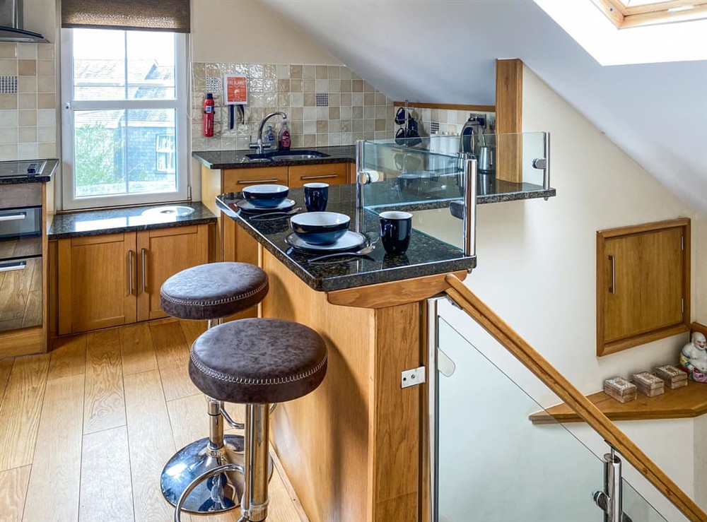 Kitchen/diner at The Crows Nest in Flushing, near Falmouth, Cornwall