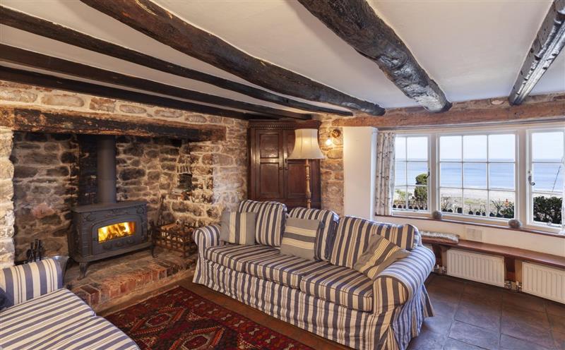 This is the living room at The Crows Nest, Porlock Weir