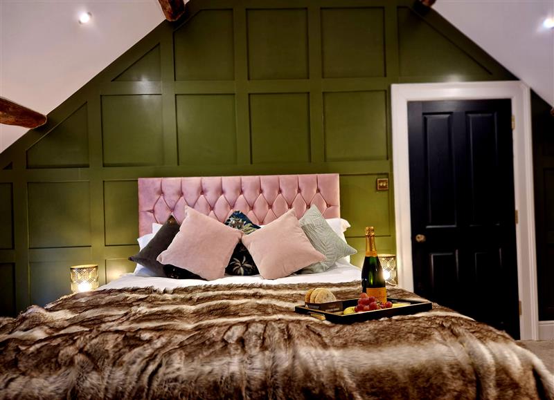 One of the bedrooms at The Cruck, Cabus near Garstang