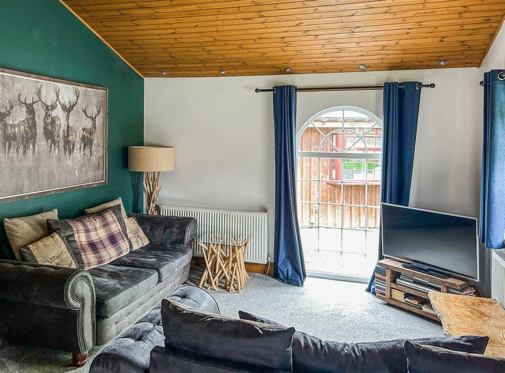 Living area at The Curious Stag in Rothbury, Northumberland