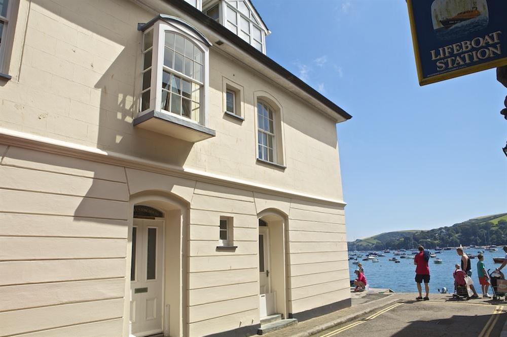 The Custom House, set on the waters edge just yards from the Lifeboat Station at The Custom House in Union Street, Salcombe