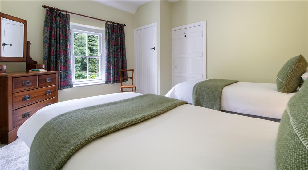 The twin bedroom at The Cwms in Narberth, Pembrokeshire