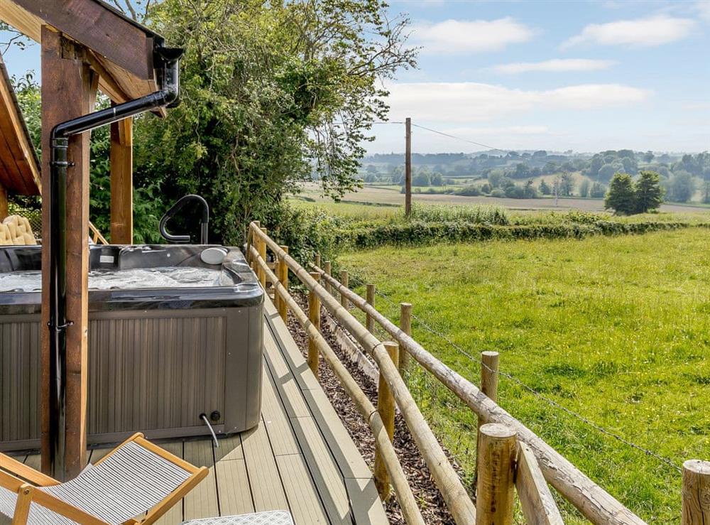 Hot tub at The Cwtch in Treadam, near Abergavenny, Gwent