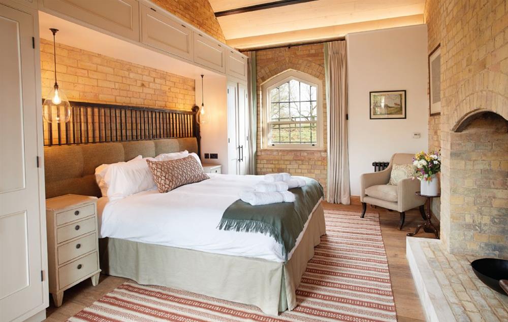 Cecil Wing: Bedroom six with 6' super king size bed  at The Dairy at Burghley, Near Stamford