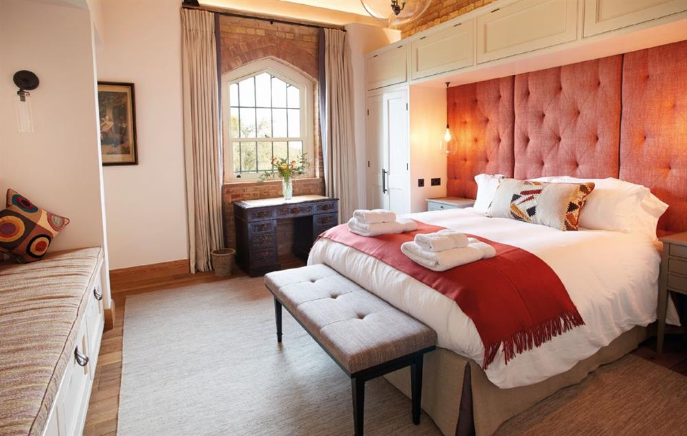 Exeter Wing: Bedroom three with 5' king size bed  at The Dairy at Burghley, Near Stamford
