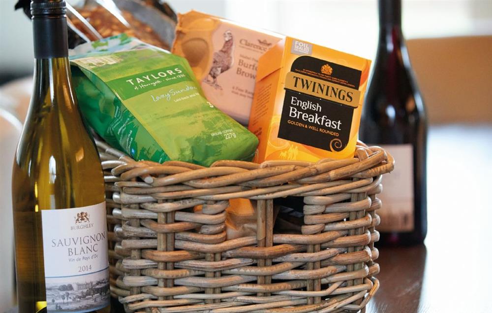 On arrival guests will be treated to a delicious hamper with local produce at The Dairy at Burghley, Near Stamford
