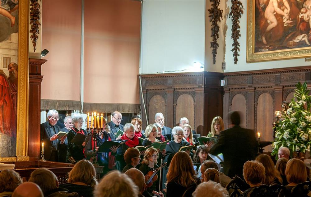 The traditional Burghley House Chapel Carol Concert