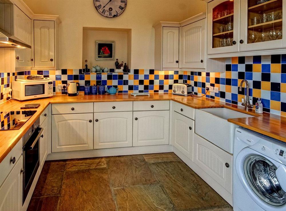 Well-appointed fitted kitchen at The Dairy in Beck Hole, near Goathland, North Yorkshire