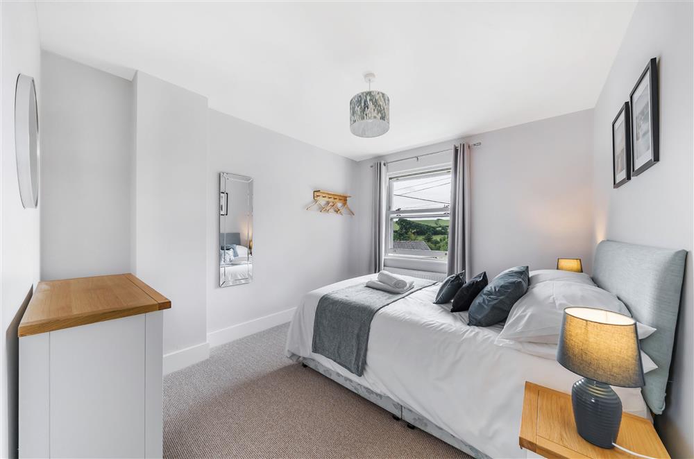 Bedroom two, with a 4’6 double bed and rural views  at The Dairy, Braunton 