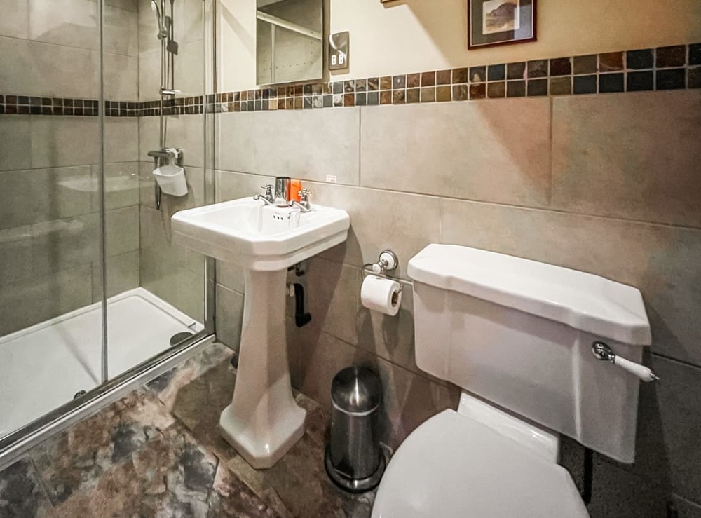 Shower room at The Dairy in Corwen, Denbighshire
