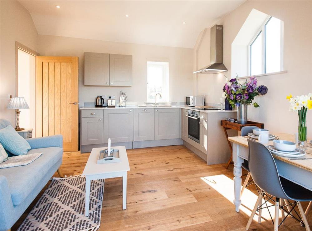 Open plan living space at The Dairy in Cricklade, Wiltshire