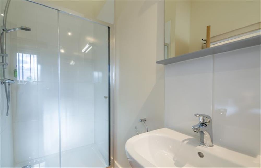 Ground Floor: Bedroom three en-suite with shower at The Dairy, Great Massingham near Kings Lynn